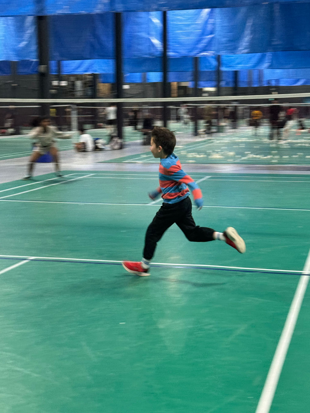 Indoor badminton courts at Vision Badminton Toronto