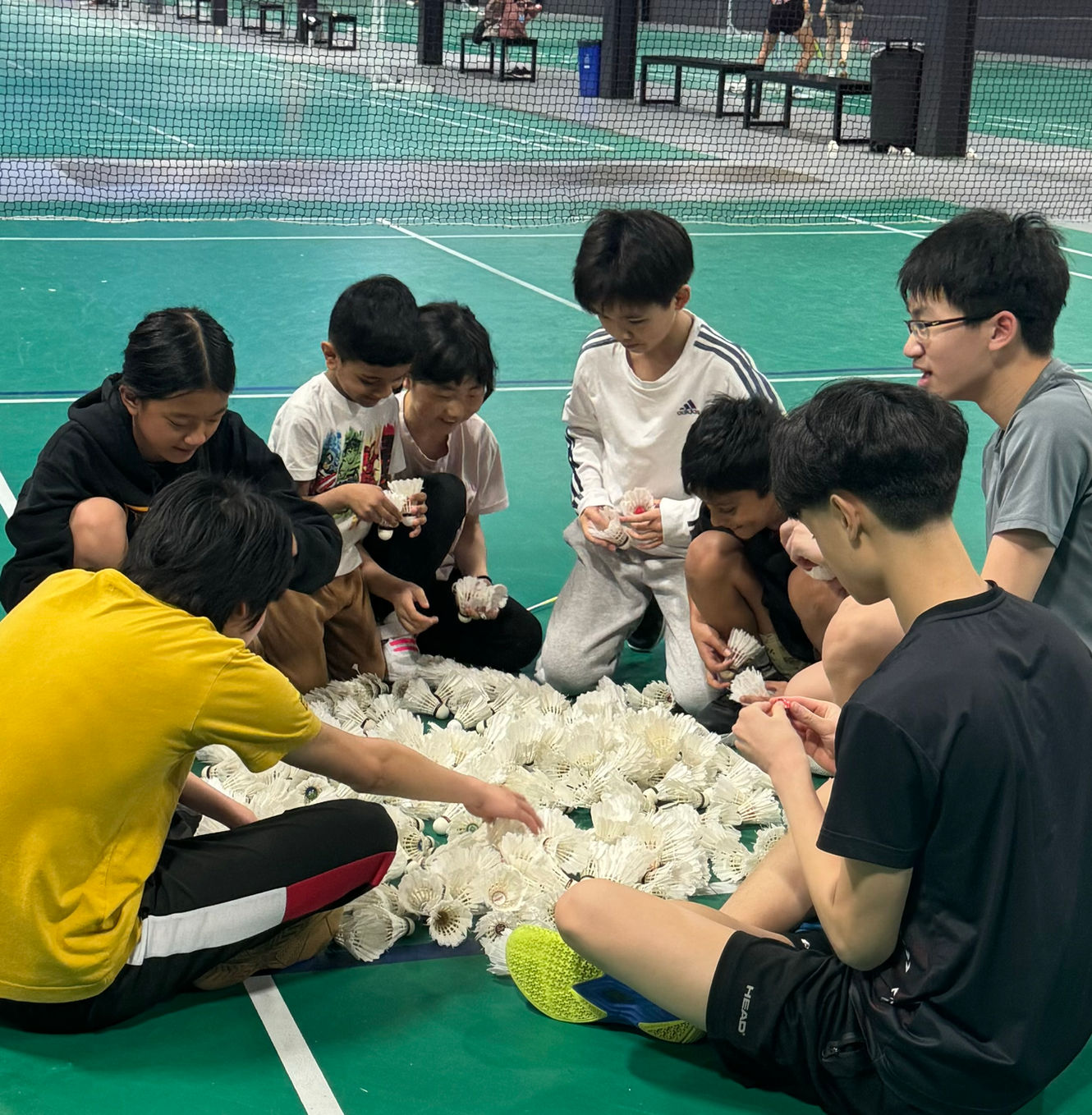 Badminton training session at Vision Badminton Toronto